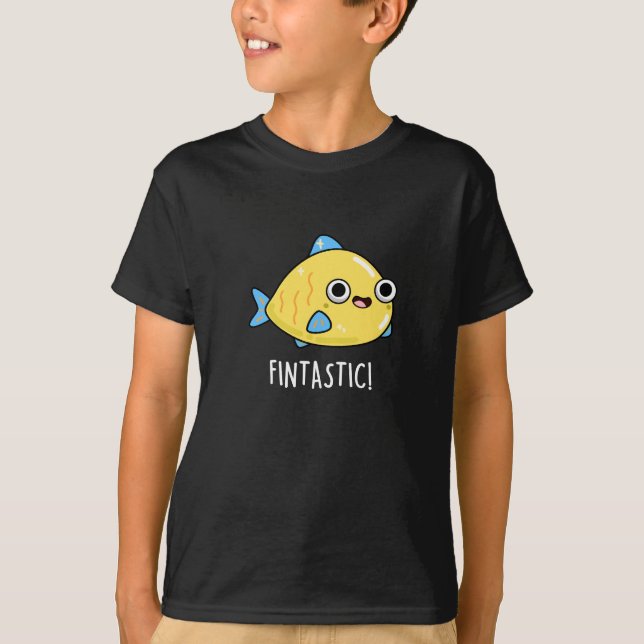 Camiseta Peixes Fintásticos Engraçados Escuros BG (Frente)