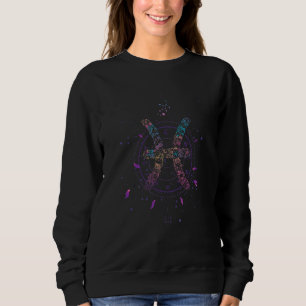 Camiseta Peixes Florais Sinal Zodiac