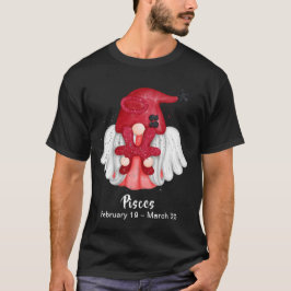 Camiseta Peixes Gnomo Símbolo de Astrologia Zodiac Anjo Uni