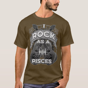 Camiseta Peixes Guitarra Eu Balanço Como Peixes Sinal De Zo