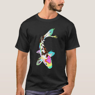 Camiseta Peixes Japoneses Coloridos Koi Carp