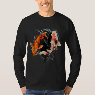 Camiseta Peixes Koi I Koi Carp Pond Japão Tatuagem