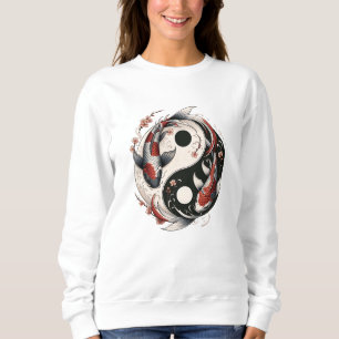 Camiseta Peixes Koi Japoneses Yin e Yang