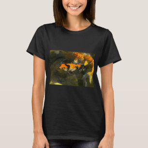 Camiseta Peixes Koi Soltando Bolhas