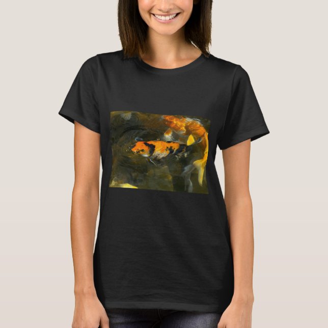 Camiseta Peixes Koi Soltando Bolhas (Frente)