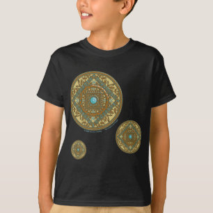 Camiseta Peixes Mandala Kid e Baby Dark Shirt