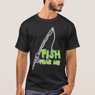 Camiseta Peixes Me Temem Mens Engraçados Pesca Padre Pescad