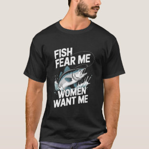 Camiseta Peixes me temem mulheres me querem vintage Pescari