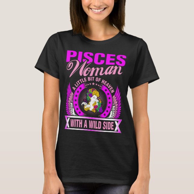 Camiseta Peixes Mulher Um Pouco De Céu Com Si Selvagem (Frente)