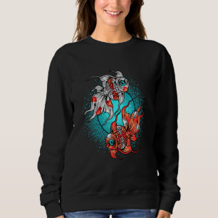 Camiseta Peixes ouros Yin Yang Criadores De Peixes Vão