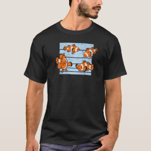 Camiseta Peixes palhaços funky aquário peixes marinhos desi