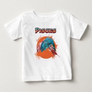 Camiseta Peixes Peixes Sinal de Astrologia Água do Horoscóp