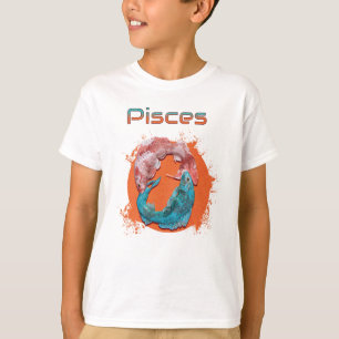 Camiseta Peixes Peixes Zodíaco Horóscopo Signo de Água Astr