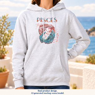 Camiseta Peixes Peixes Zodíaco Horóscopo Signo de Água Astr
