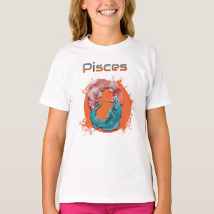 Camiseta Peixes Peixes Zodíaco Horóscopo Signo de Água Astr