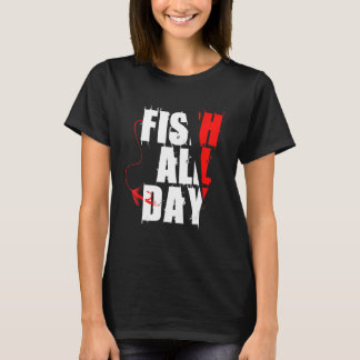 Camiseta Peixes pescam mulheres pescadoras pescadoras prati