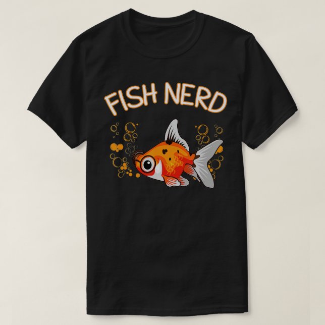 Camiseta Peixes Que Conservam Nerd De Peixes Caprino Sobrev (Frente do Design)