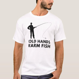 Camiseta Peixes Quentes De Mão Fria | Pesca Do Gelo