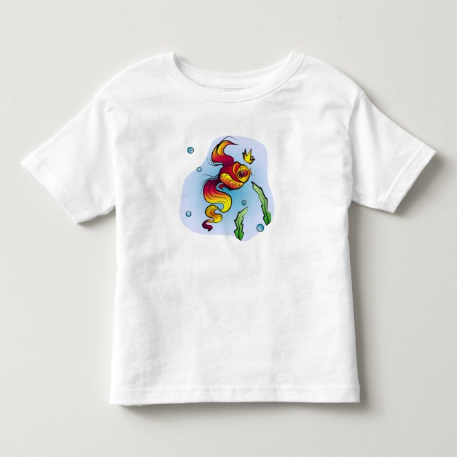 Camiseta Peixes Reais com Coroa Ouro (Frente)
