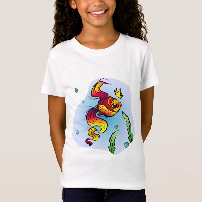 Camiseta Peixes Reais com Coroa Ouro (Frente)