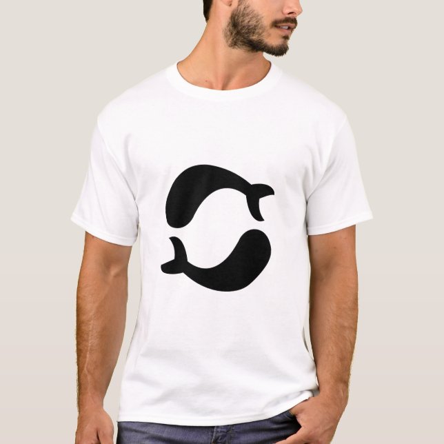 Camiseta Peixes Símbolo Astrológico Sinal 5 (Frente)