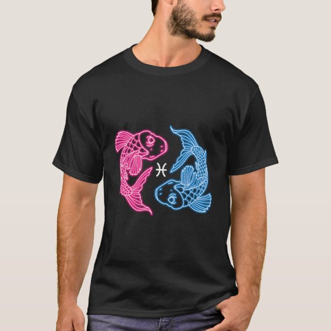 Camiseta Peixes Símbolo Zodiac Astrologia (Frente)