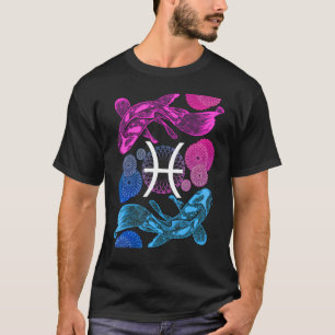 Camiseta Peixes Símbolo Zodiac Astrologia 1