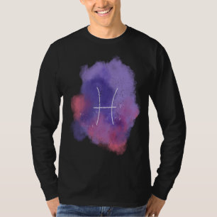 Camiseta Peixes Símbolo Zodiac Astrologia Horoscópica de An