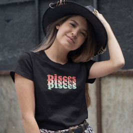 Camiseta Peixes - Sinal Zodiac | Cor de energia verde clara