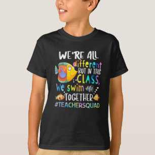 Camiseta Peixes Somos Todos Diferentes Nós Natações Profess