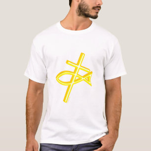 Camiseta Peixes transversais cristãos
