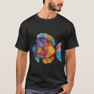 Camiseta Peixes Tropicais Aquarela
