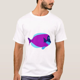 Camiseta Peixes Tropicais Coloridos