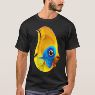 Camiseta Peixes Tropicais em Água Oceânica Limpa 3D