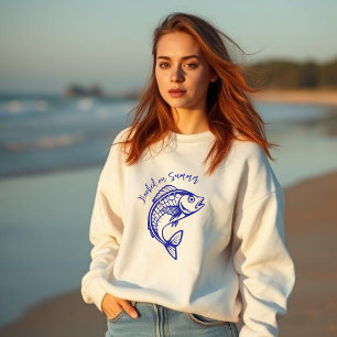 Camiseta Peixes viciados em azul-de-Verão
