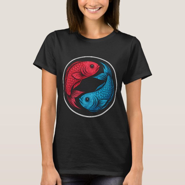 Camiseta Peixes Yin Yang (Frente)