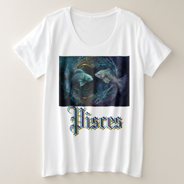 Camiseta Peixes Zodíaco (Frente do Design)
