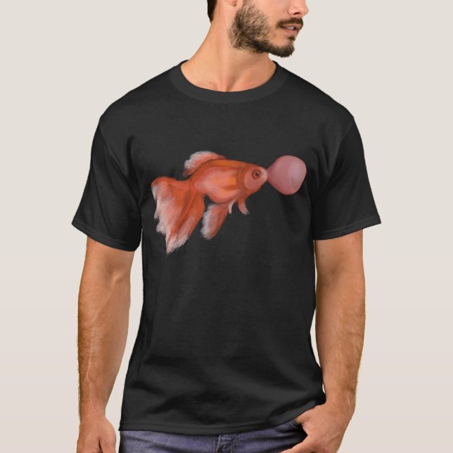 Camiseta Peixinho Bubblegum Bolha (Frente)