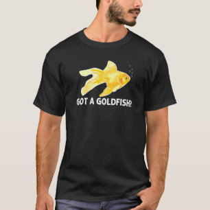Camiseta Peixinho Dourado Para Homens Mulheres Aquário Dour