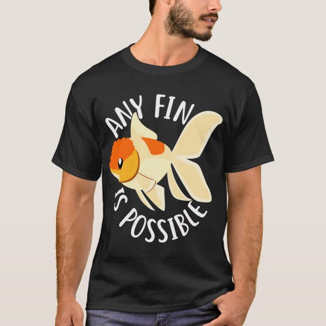 Camiseta Peixinho Dourado Qualquer Barbatana é Possível (Frente)
