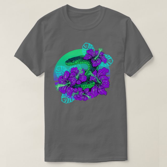 Camiseta PekABoo Verde e Roxo (Frente do Design)