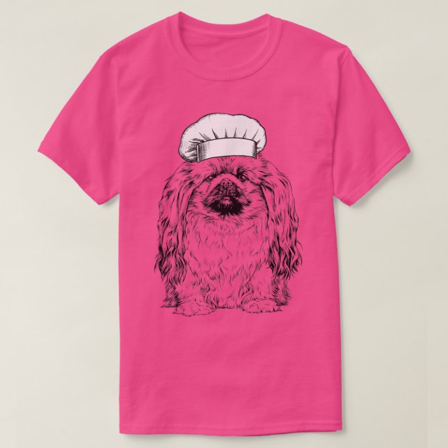 Camiseta Pekingese Cog Cook Chef Cozinhar engraçado (Frente do Design)