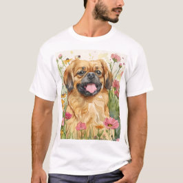 Camiseta Pekingese Dad Shirt – Watercolor