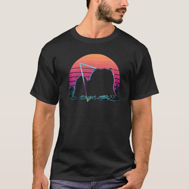 Camiseta Pekingese Retro (Frente)