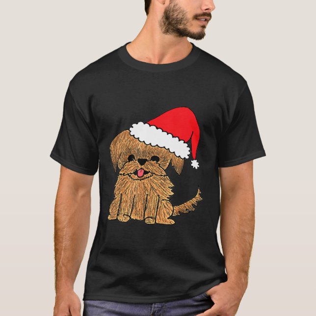 Camiseta Pekingese Shih Tzu Christmas (Frente)