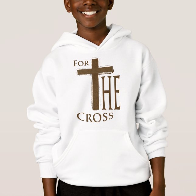 Camiseta Pela Cruz Christian Faith Hoodie (Frente)