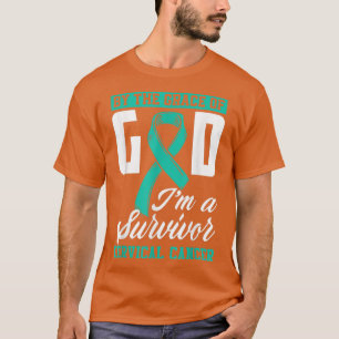 Camiseta Pela Graça Deus Sou Um Sobrevivente Cancer Cervica