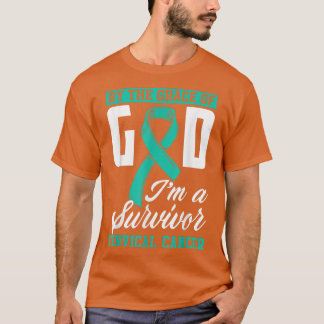 Camiseta Pela Graça Deus Sou Um Sobrevivente Cancer Cervica