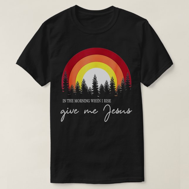 Camiseta Pela Manhã Quando Eu Subo, Dá-Me Jesus (7) (Frente do Design)