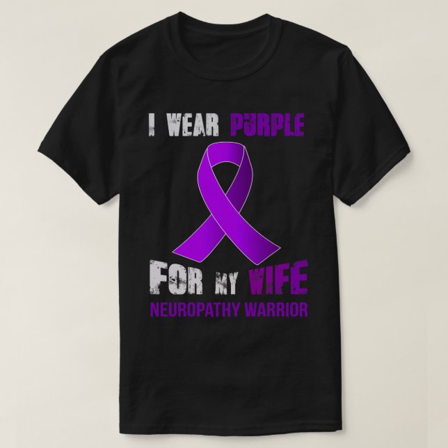 Camiseta Pela minha esposa NEUROPATHY WARRIOR (Frente do Design)
